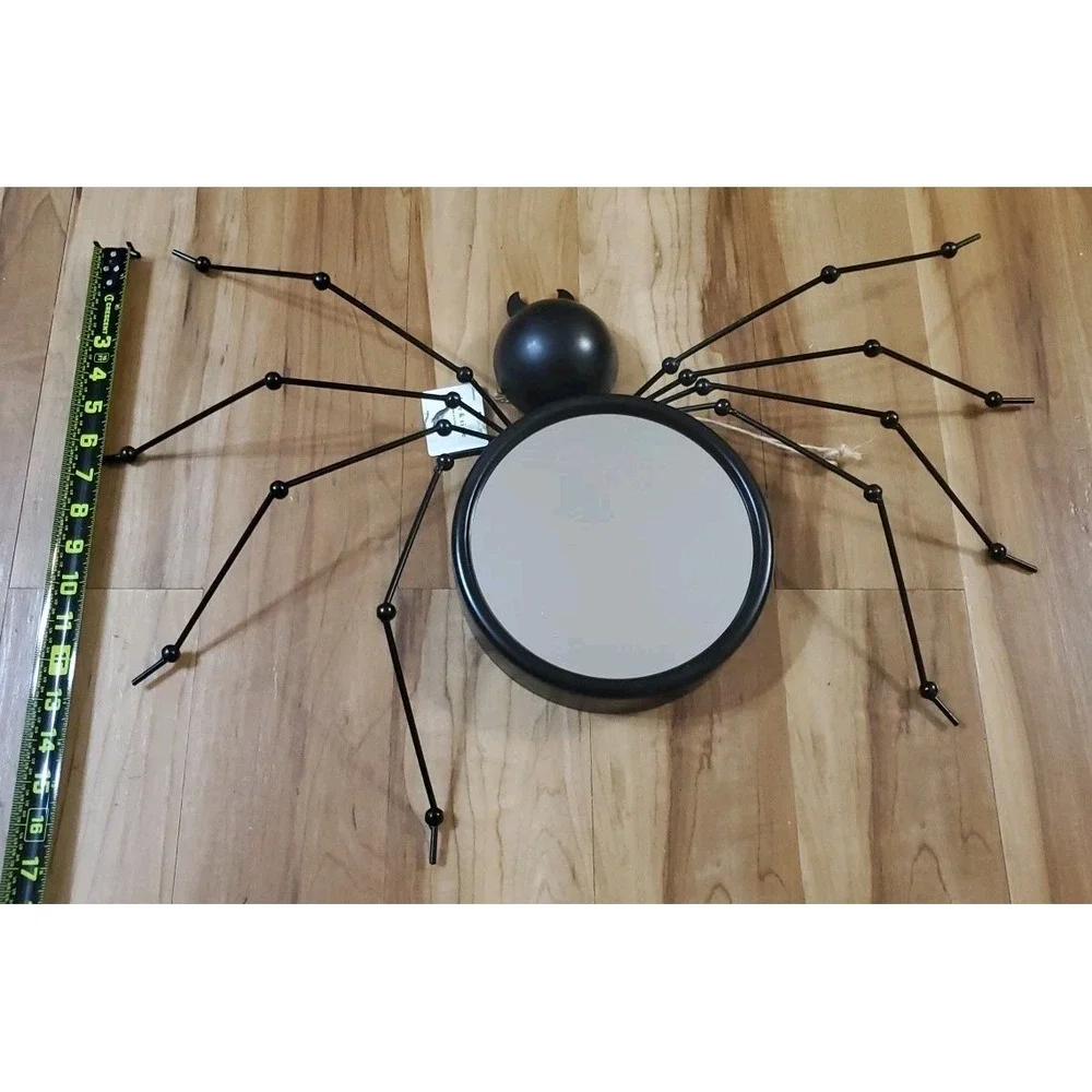 Place & Time Halloween Spooky Spider Mirror Goth Chic Decor‎ READ